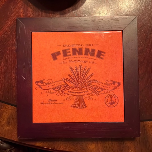 Vintage Penne Tile Hot Plate Wall Decor - Picture 1 of 2